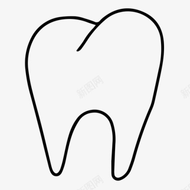 牙骨牙齿牙医图标