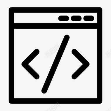编码脚本浏览器代码图标
