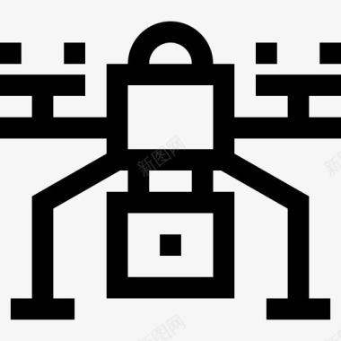 流动空气无人机空气设备图标