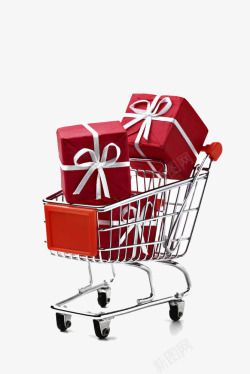 蝴蝶结彩带丝带礼物盒素材