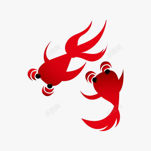 红色的金鱼图标iconcom区年货节春节png免抠素材_88icon https://88icon.com 红色 金鱼 图标区 年货 春节