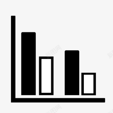 柱状图表多维柱状图1图标