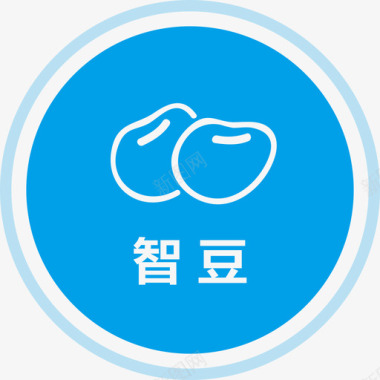 矢量巧克力豆icon智豆图标