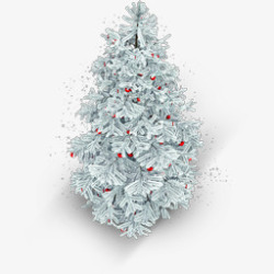白雪覆盖的圣诞树图标iconcomWebUI小素材