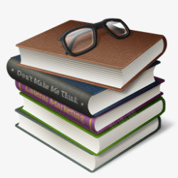 很多书本叠在一起书籍眼镜免扣库素材