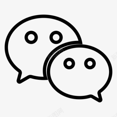 微信qq微信图标