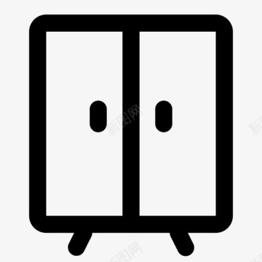 线性图标坐标衣橱图标