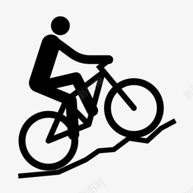 山地车自行车越野车图标