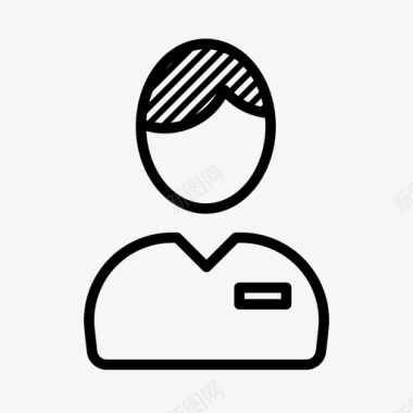 办公室工作人员员工男性办公室图标