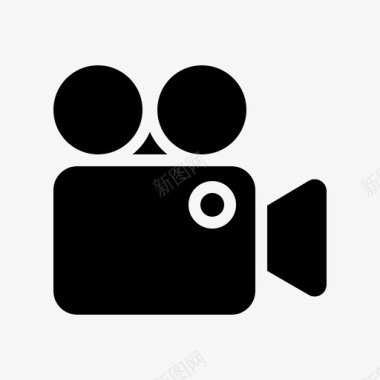 矢量电影放映机放映机电影院电子图标