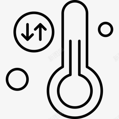 温度计温度智能家居温度计图标