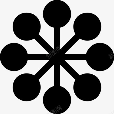 毛笔式病毒式营销范围搜索引擎优化图标
