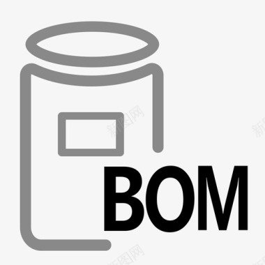 矢量物料员物料bom图标