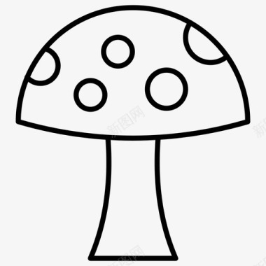 蘑菇鹅膏菌飞木耳图标