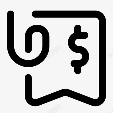 收据帐单报告发票付款图标
