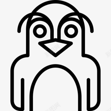 企鹅企鹅动物图标