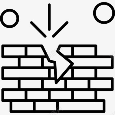 防火墙漏洞砖块防火墙图标