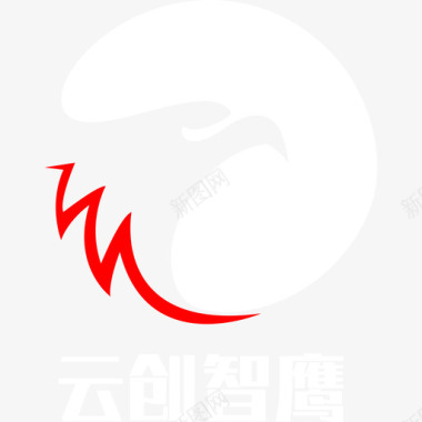 云创智鹰白色logo图标