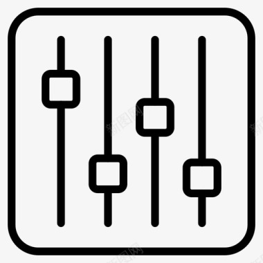 dj混音器音乐音乐播放器图标