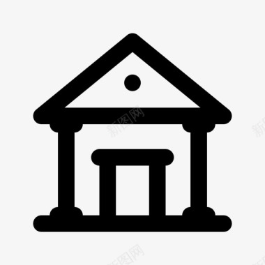 宫廷建筑银行图标