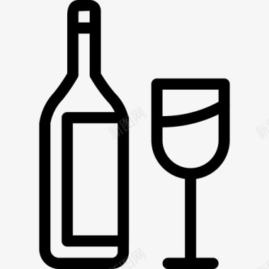 采购产品瓶子和玻璃瓶子和玻璃酒吧图标