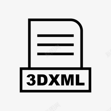 DXF文件格式3dxml文件格式行图标