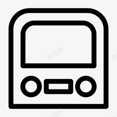 公交地铁标识火车地铁图标