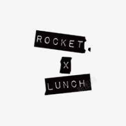 ROCKETlogo复古张贴素材