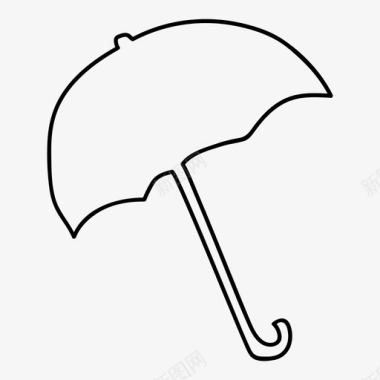 遮阳伞雨伞遮阳伞图标