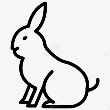 兔子小兔子动物图标