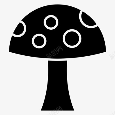 蘑菇鹅膏菌飞木耳图标