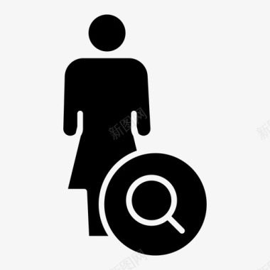 人物篮球女性人物搜索图标