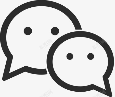 微信qq微信公众号图标