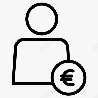 火焰欧元图标用户头像欧元图标