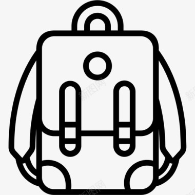 学生背包书包教育图标