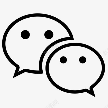 微信qq微信图标