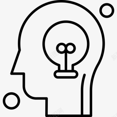 人脑图片想法大脑人图标