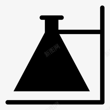 矢量实验工具烧瓶化学教育图标