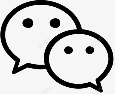 微信qq微信图标