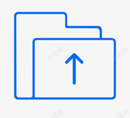 蓝色框框合同文件接口蓝色图标