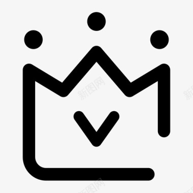 简约手绘会员01图标