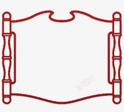 卷轴边框花纹边框素材