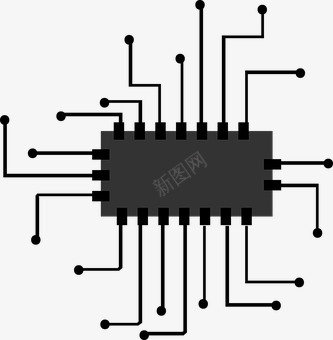 芯片图标微处理器向量计算机Cpu符号科技png免抠素材_88icon https://88icon.com 芯片 图标 微处理器 向量 计算机 符号 科技