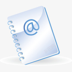 蓝色邮件图标图标素材