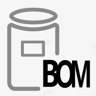 矢量物料员物料bom图标