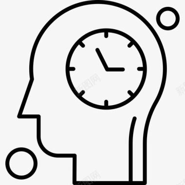 人脑图片时钟大脑人图标