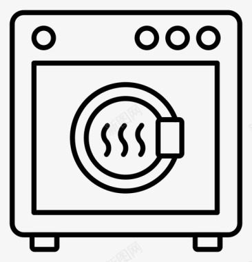 洗衣机烘干机洗衣机家居用品图标