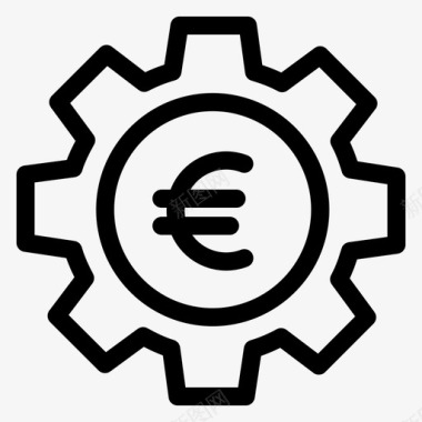 火焰欧元图标设置业务欧元图标