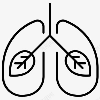 新鲜脯肉清洁空气呼吸新鲜图标