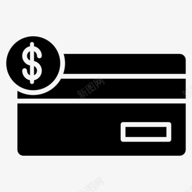 信用卡信用卡atm卡借记卡图标
